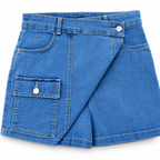 Short Falda de Mezclilla Cargo