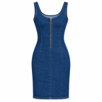 Vestido Denim Zipper