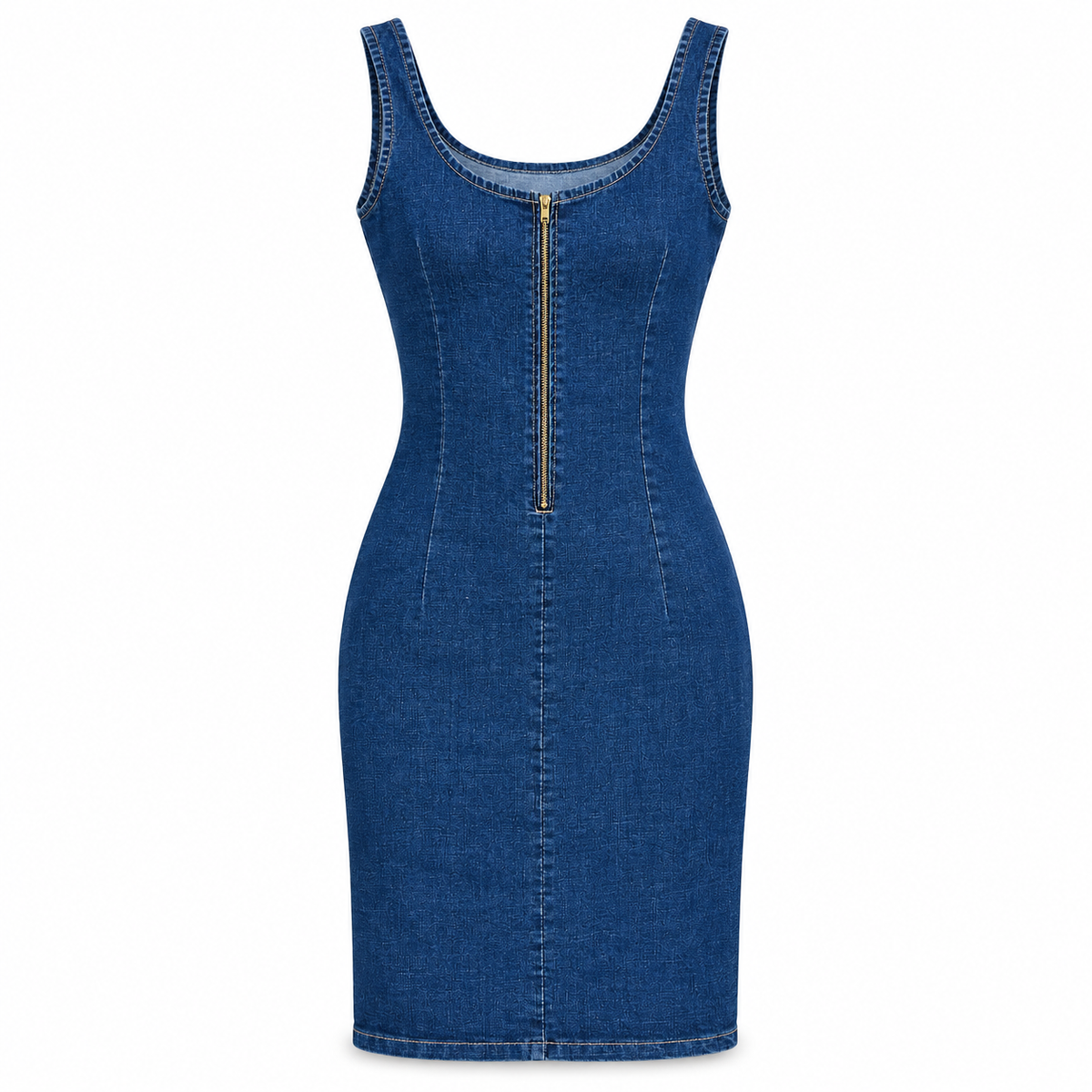 Vestido Denim Zipper