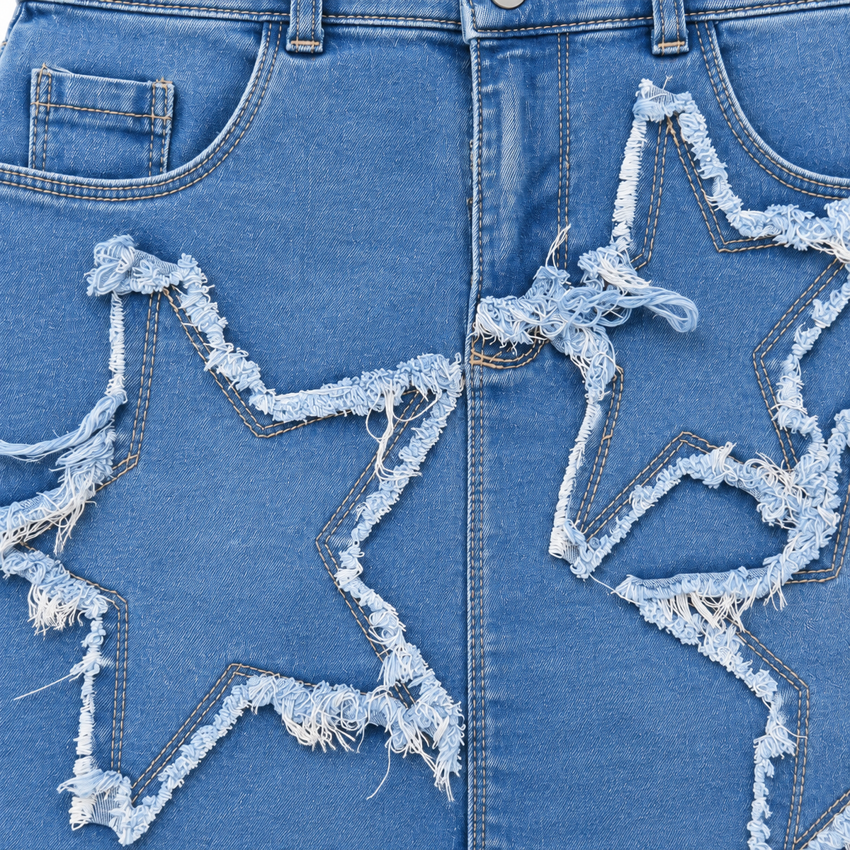 Falda Denim Star – Estilo Urbano