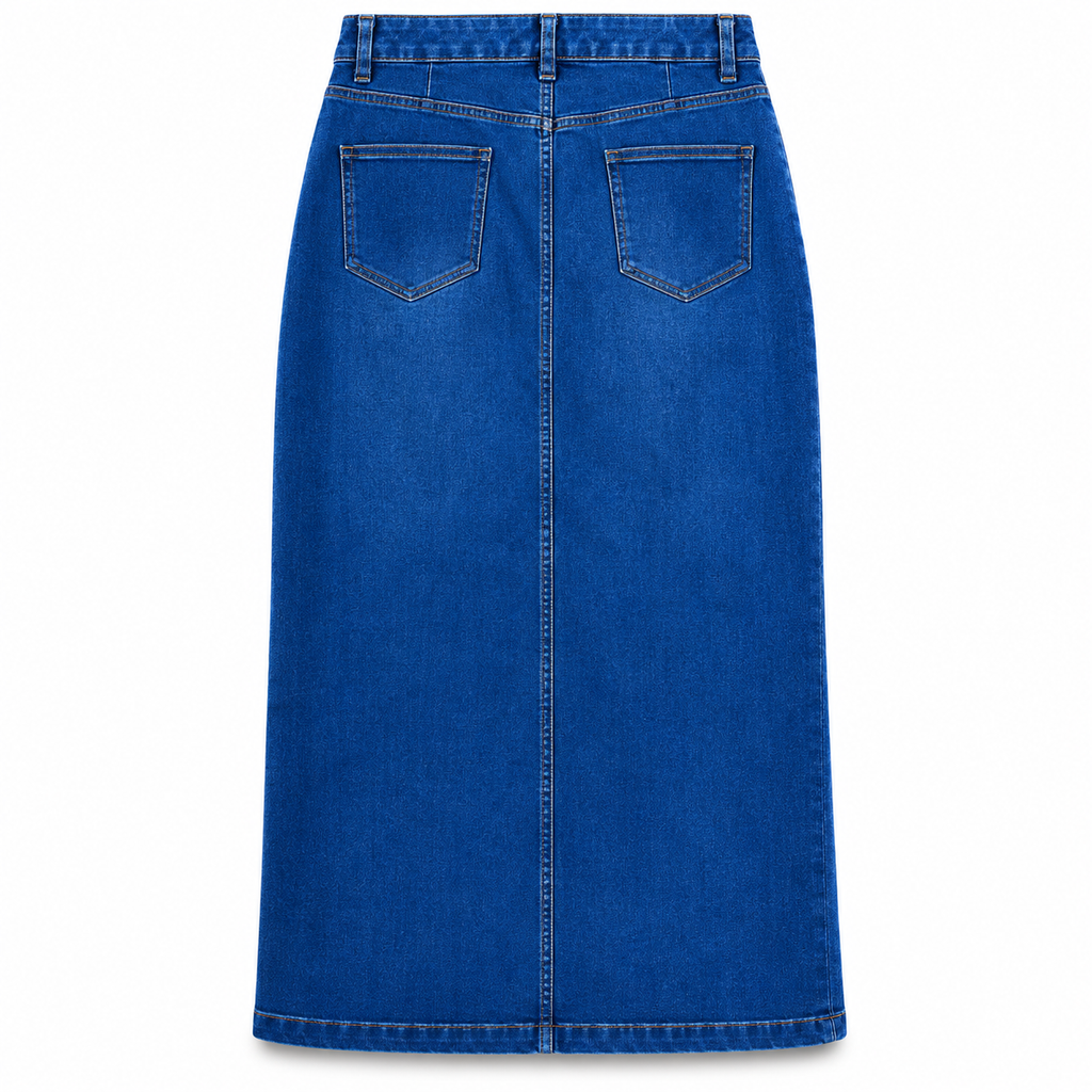 Falda Denim Botonera