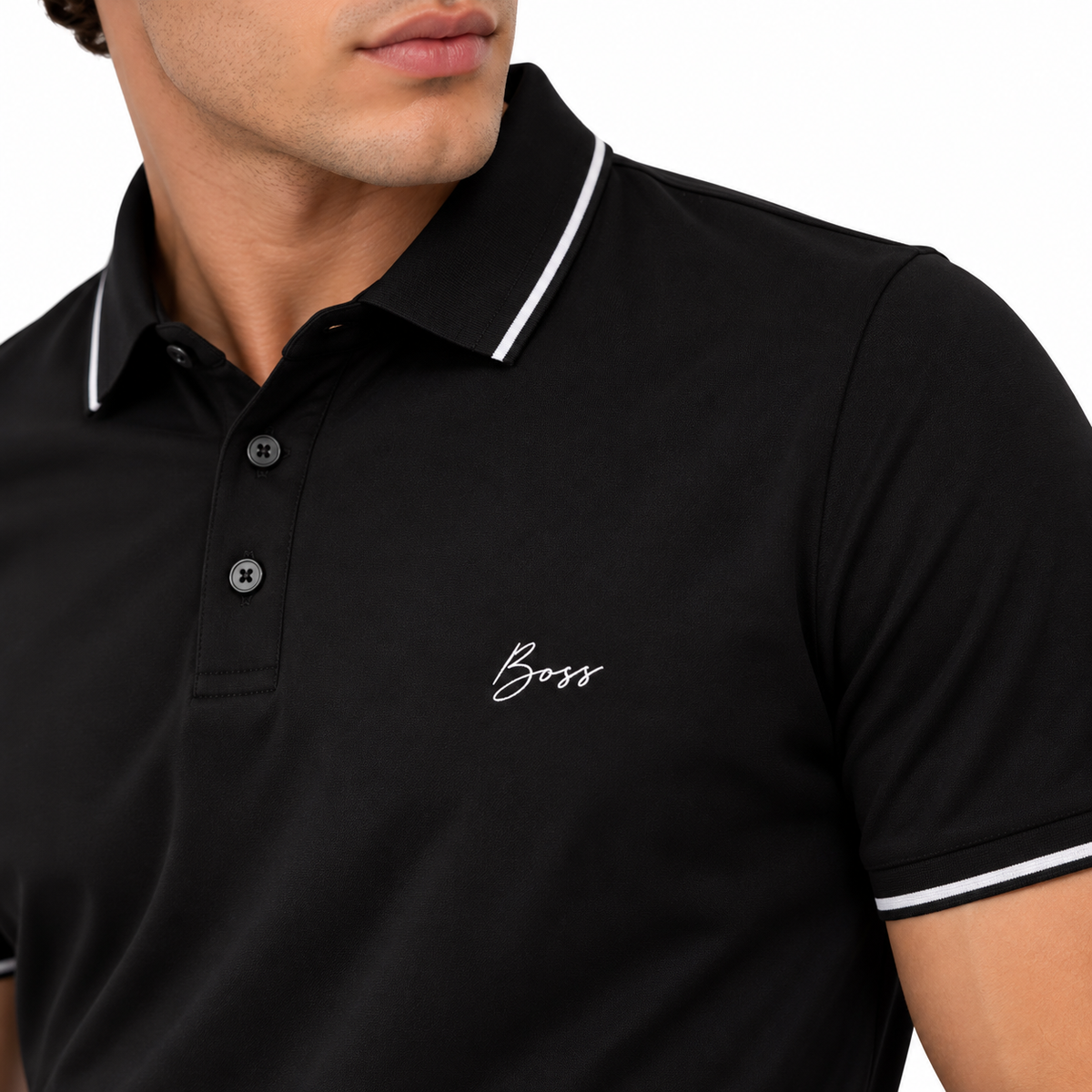 POLO BOSS TOTAL BLACK