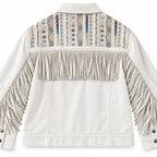Chamarra Western Boho con Flecos