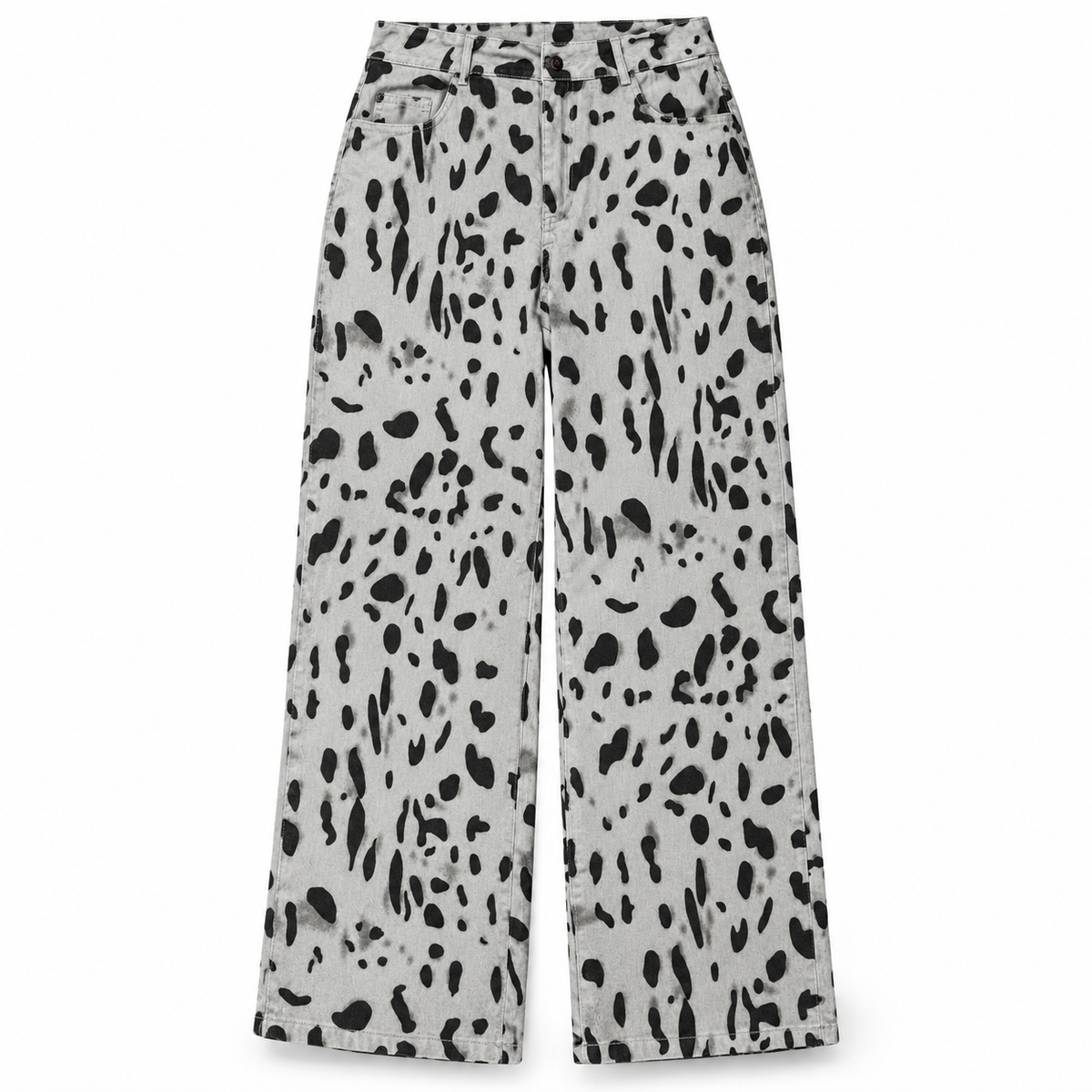 Jeans Wide Leg Animal Print