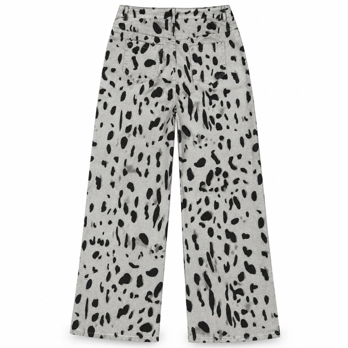 Jeans Wide Leg Animal Print