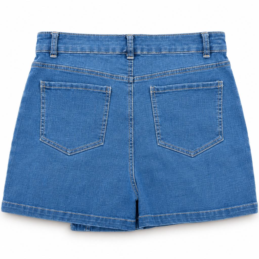 Short Falda de Mezclilla Cargo