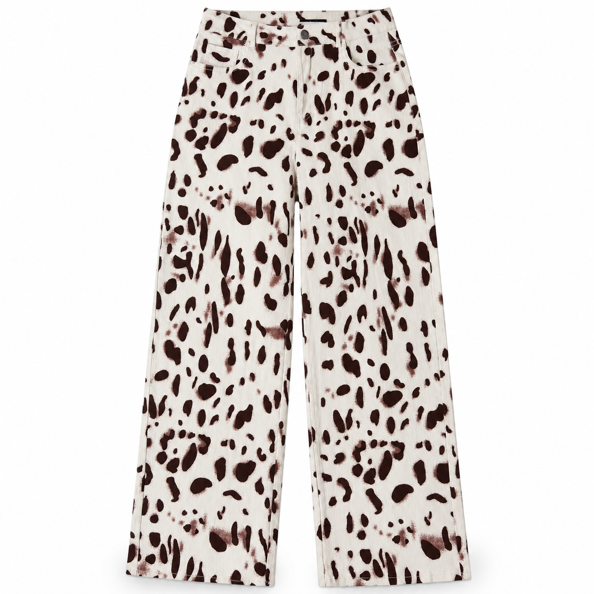 Jeans Wide Leg Animal Print