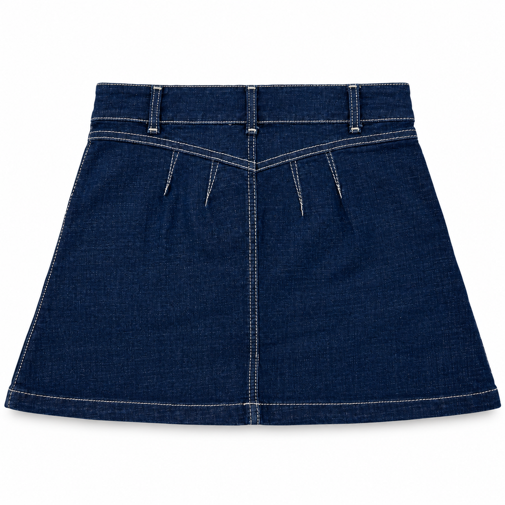 Falda de Mezclilla Corte A – Azul Índigo