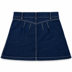 Falda de Mezclilla Corte A – Azul Índigo