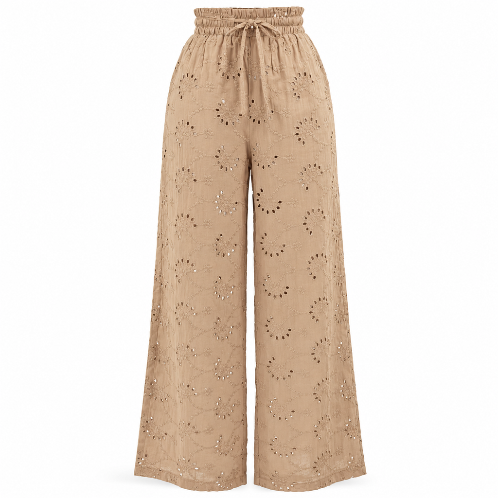Pantalón Palazzo Eyelet