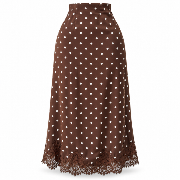 Falda Polka Dots Encaje