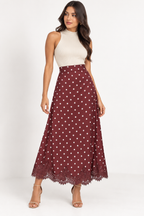 Falda Polka Dots Encaje