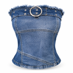 Top Denim cinturon