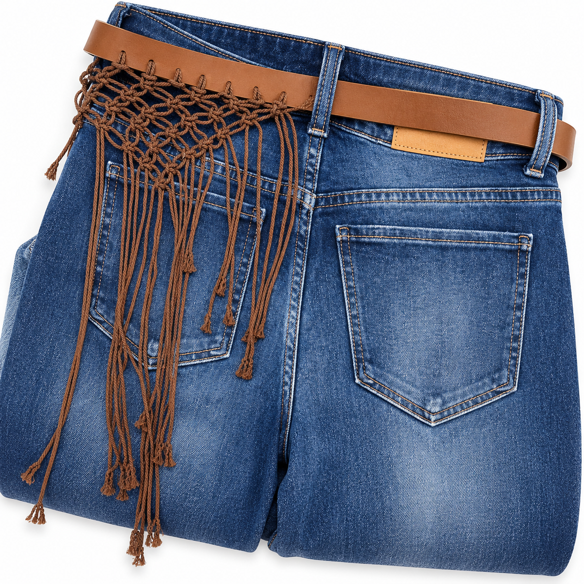 Wide Leg cinturon Barbas