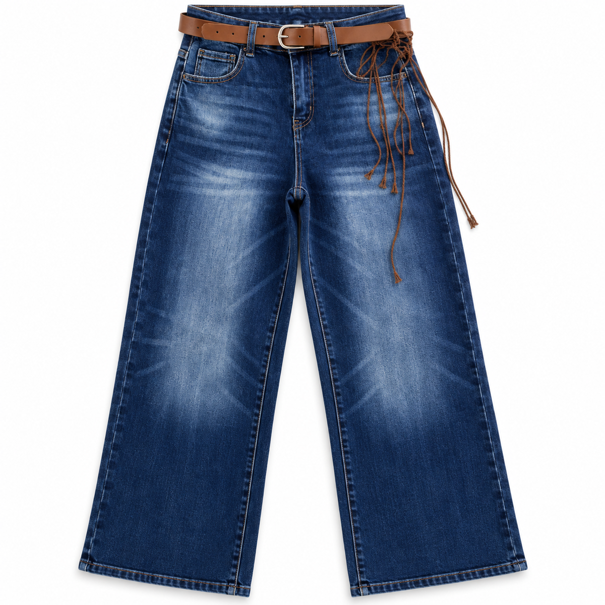 Wide Leg cinturon Barbas