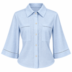 Blusa casual tipo lino
