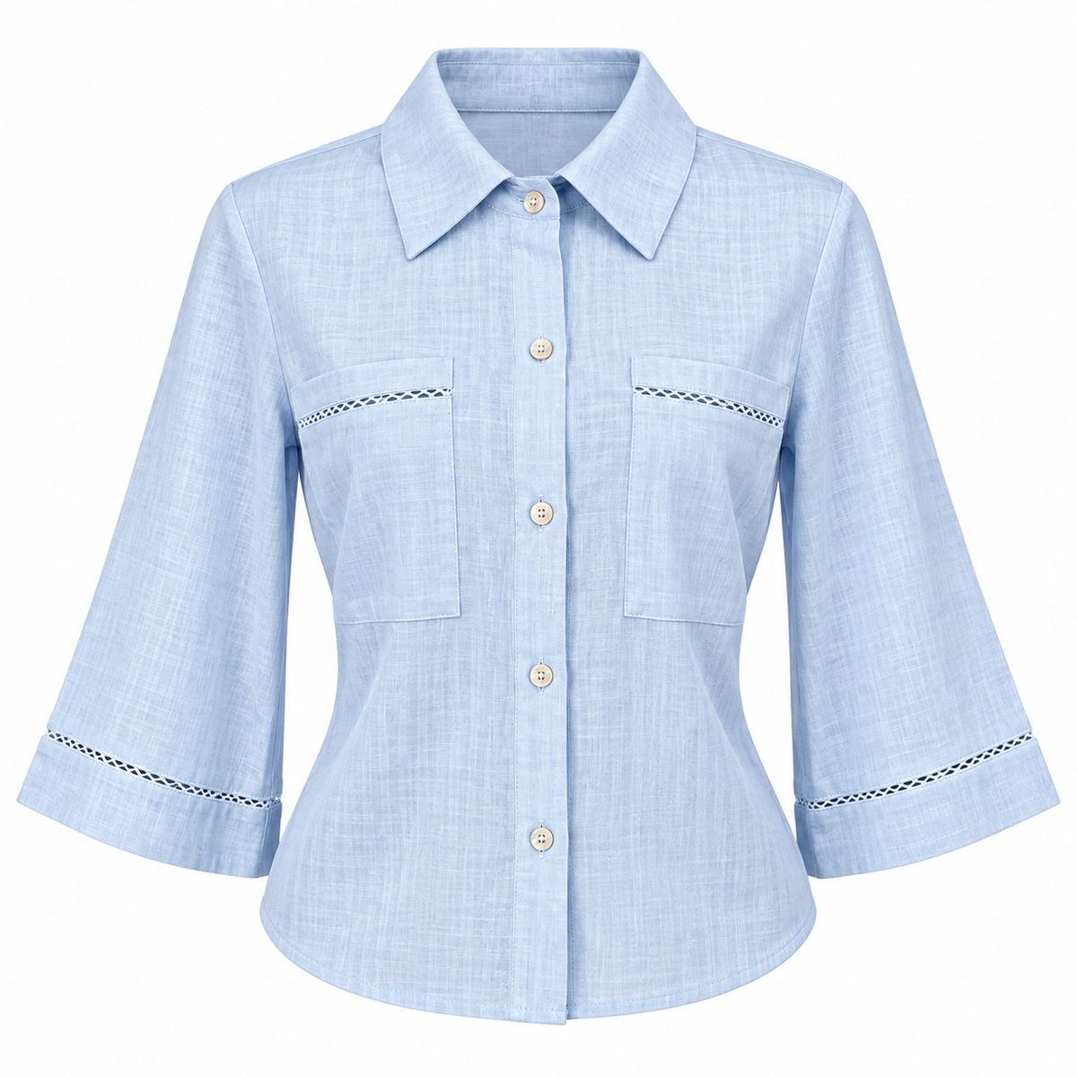 Blusa casual tipo lino