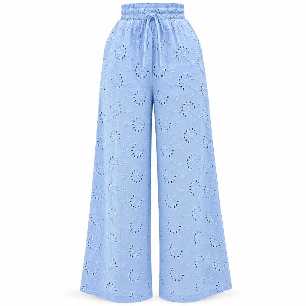 Pantalón Palazzo Eyelet