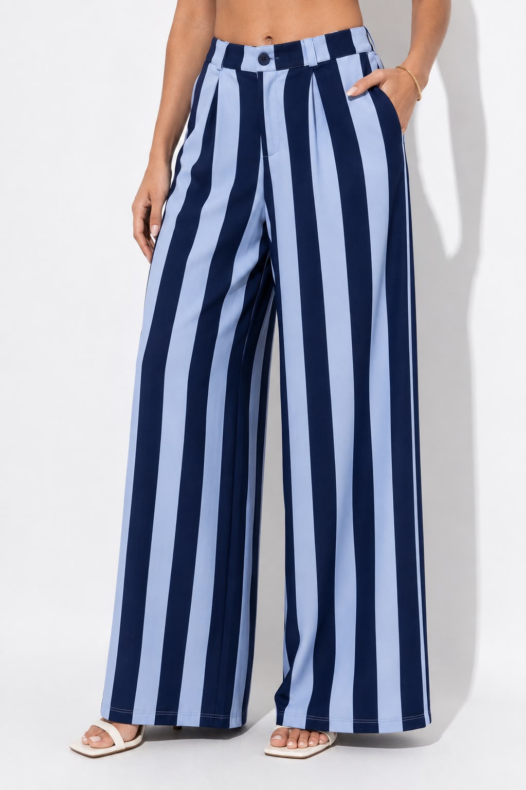Pantalón Wide Leg Rayas