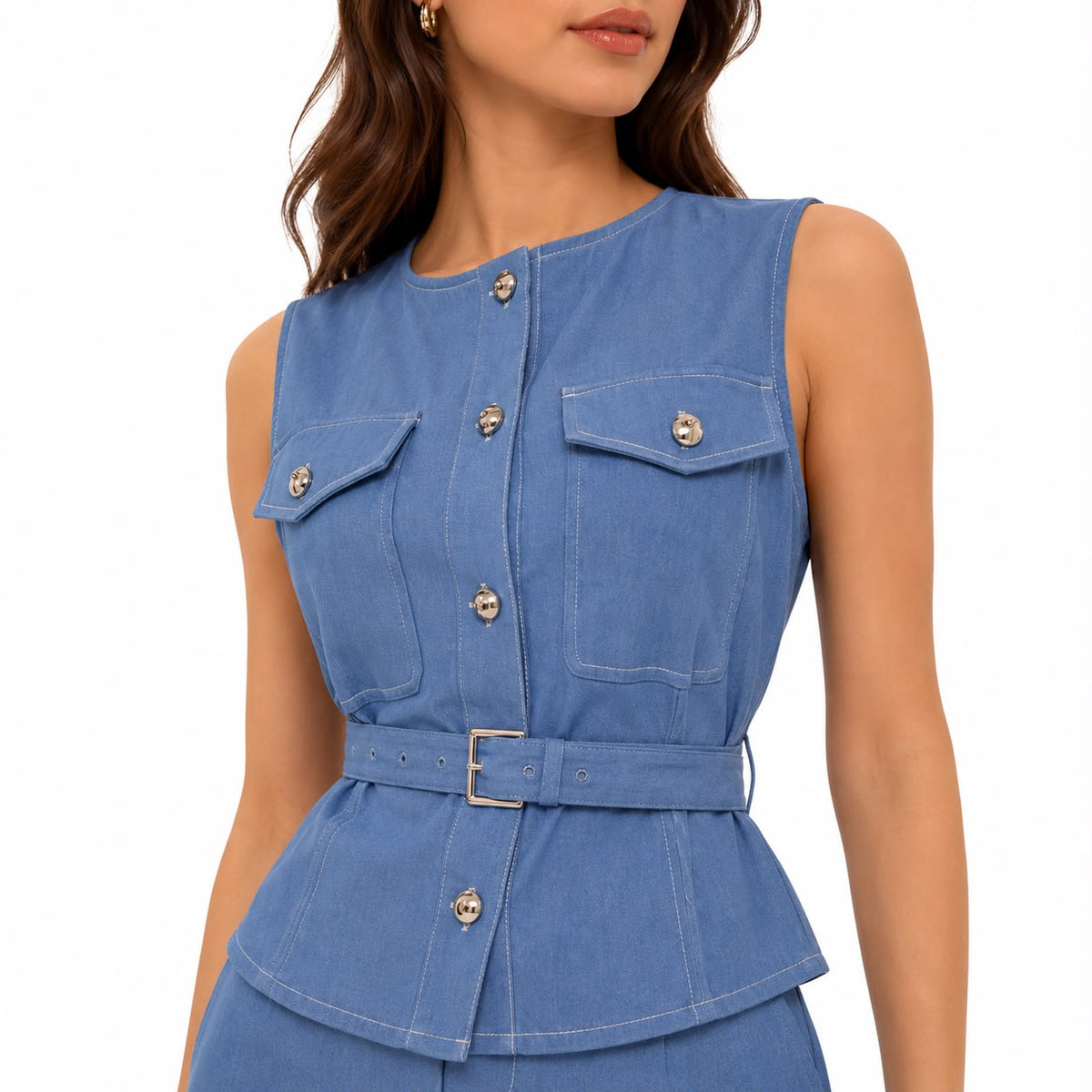 Conjunto Cinturon Tipo Denim