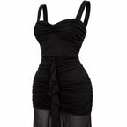 Vestido Noir Cascade