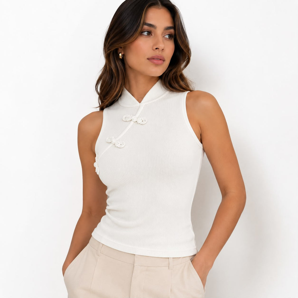 Blusa Tejida Estilo Oriental