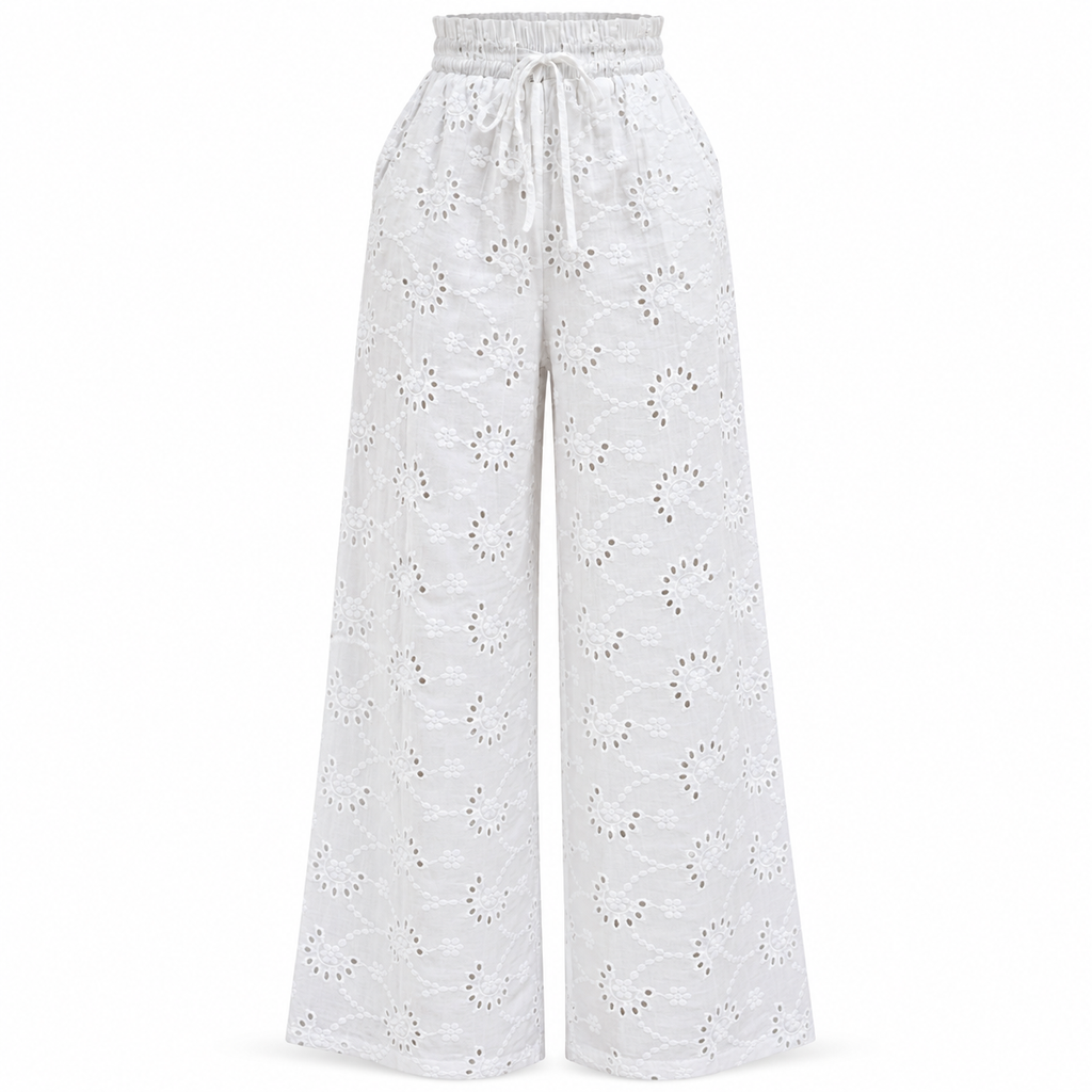 Pantalón Palazzo Eyelet