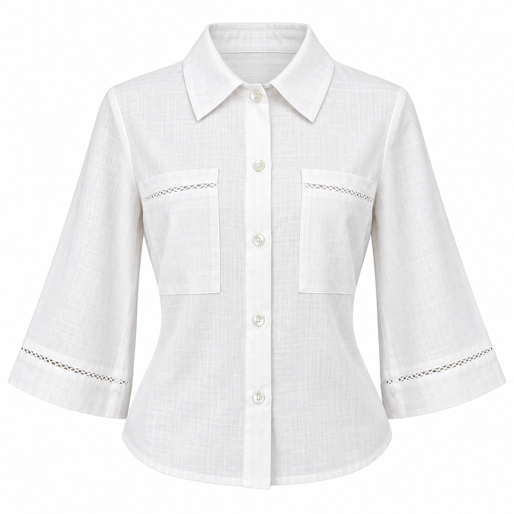 Blusa casual tipo lino