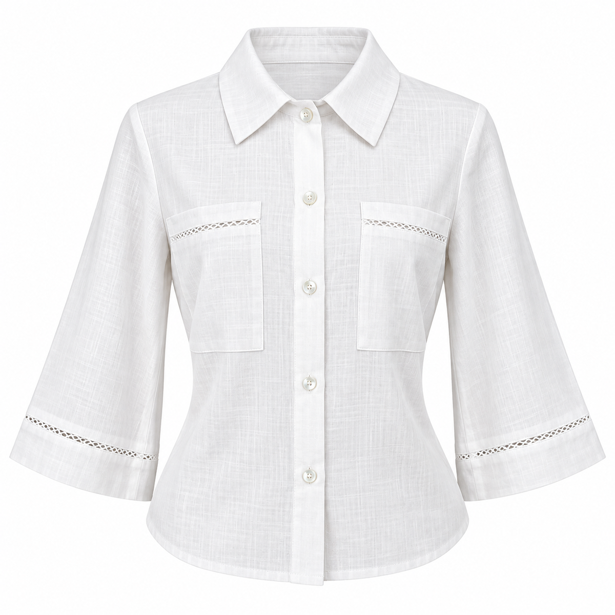 Blusa casual tipo lino