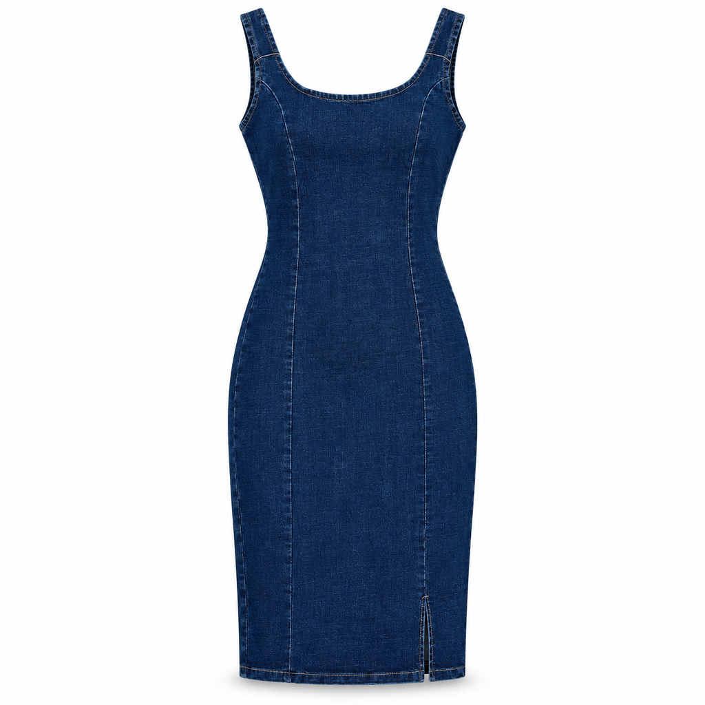 Vestido Denim Zipper