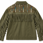 Chamarra Western Boho con Flecos