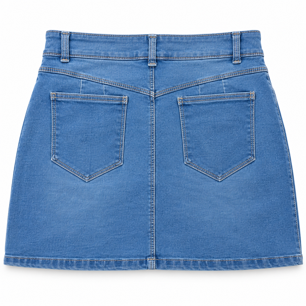 Falda Denim Star – Estilo Urbano