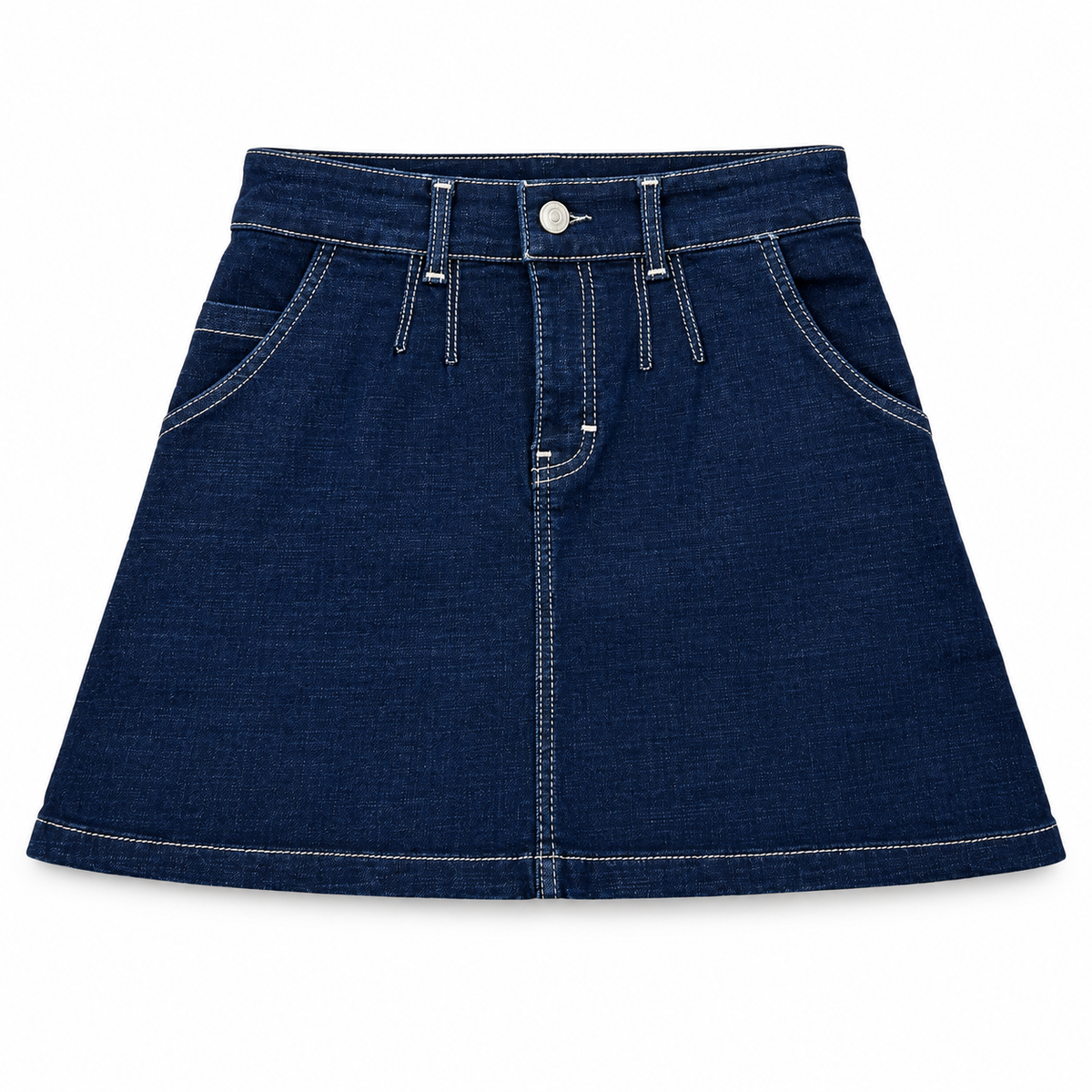 Falda de Mezclilla Corte A – Azul Índigo