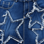 Falda Denim Star – Estilo Urbano