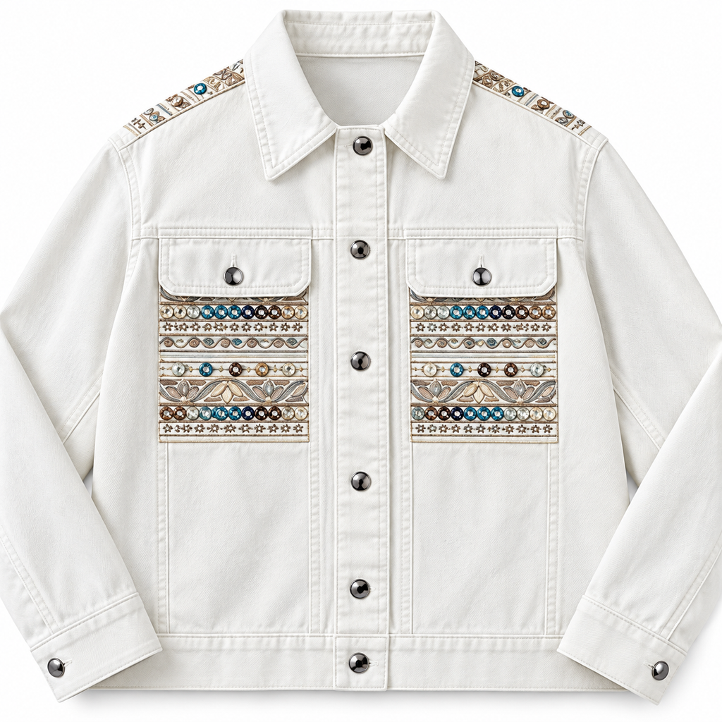 Chamarra Western Boho con Flecos