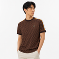 PLAYERA LACOSTE MONOGRAM CAFÉ