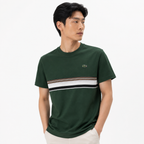 PLAYERA LACOSTE VERDE FRANJA