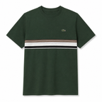 PLAYERA LACOSTE VERDE FRANJA