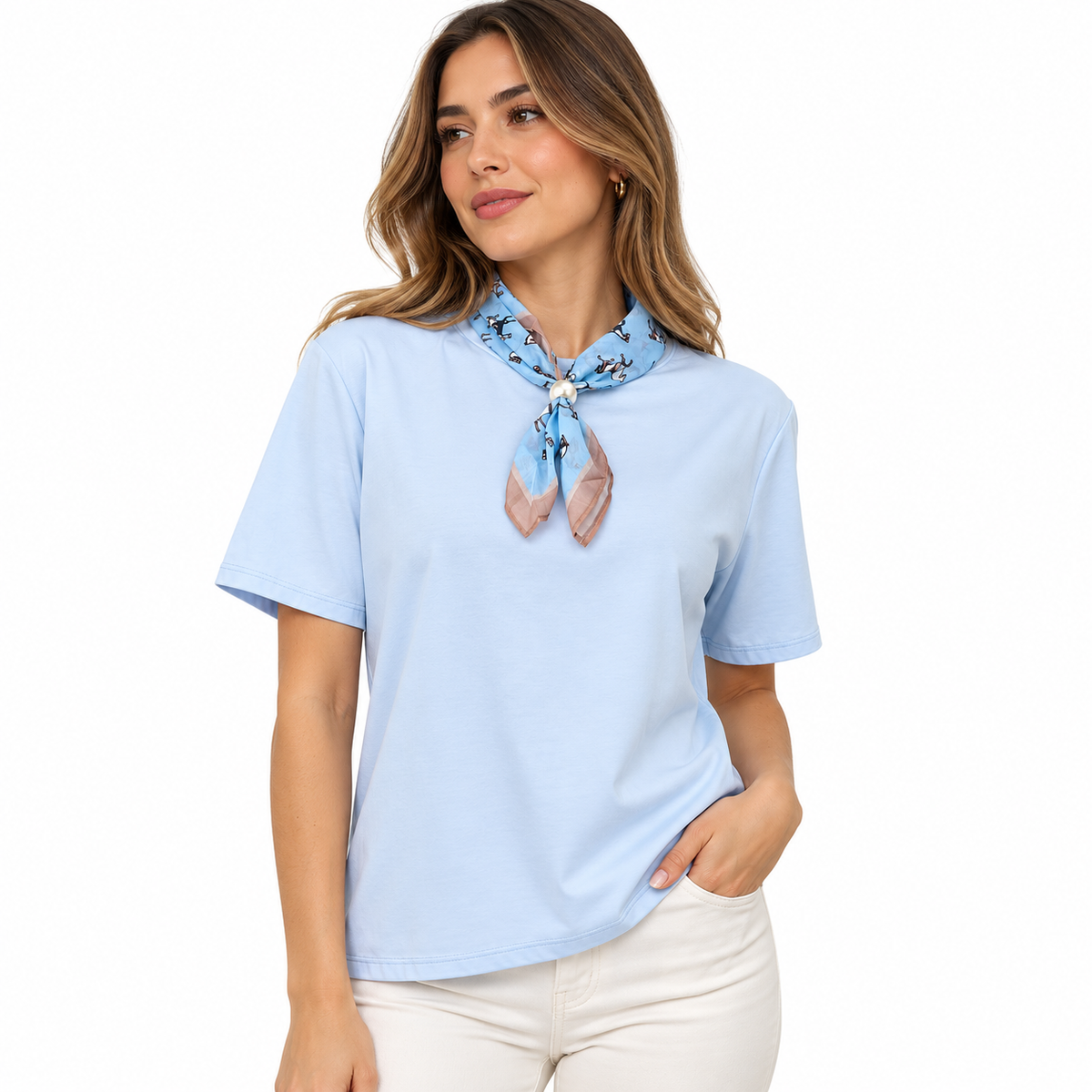 Playera Casual con Pañuelo