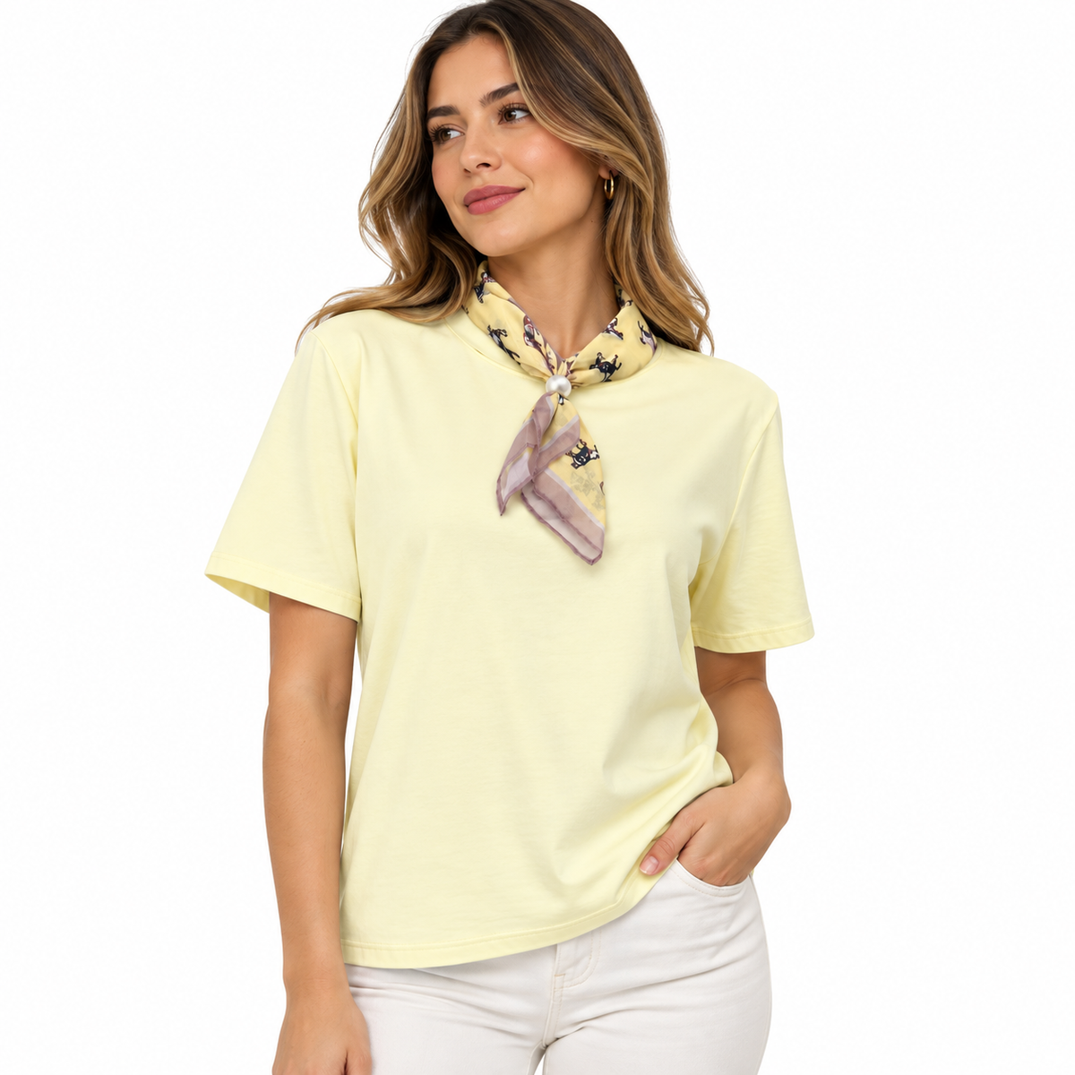 Playera Casual con Pañuelo