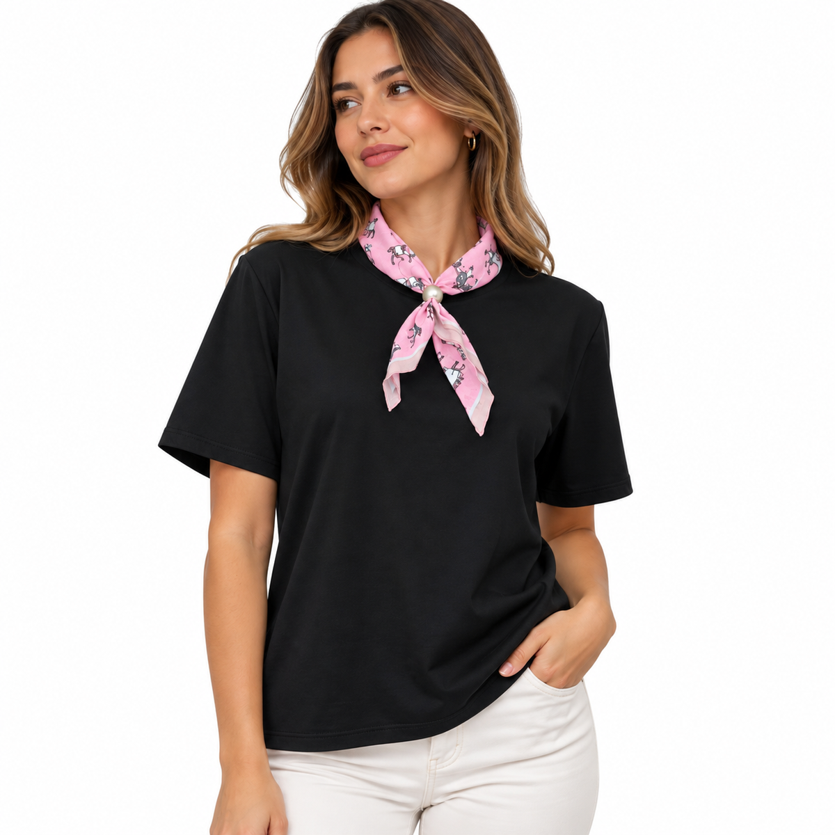 Playera Casual con Pañuelo