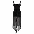 Vestido Noir Cascade