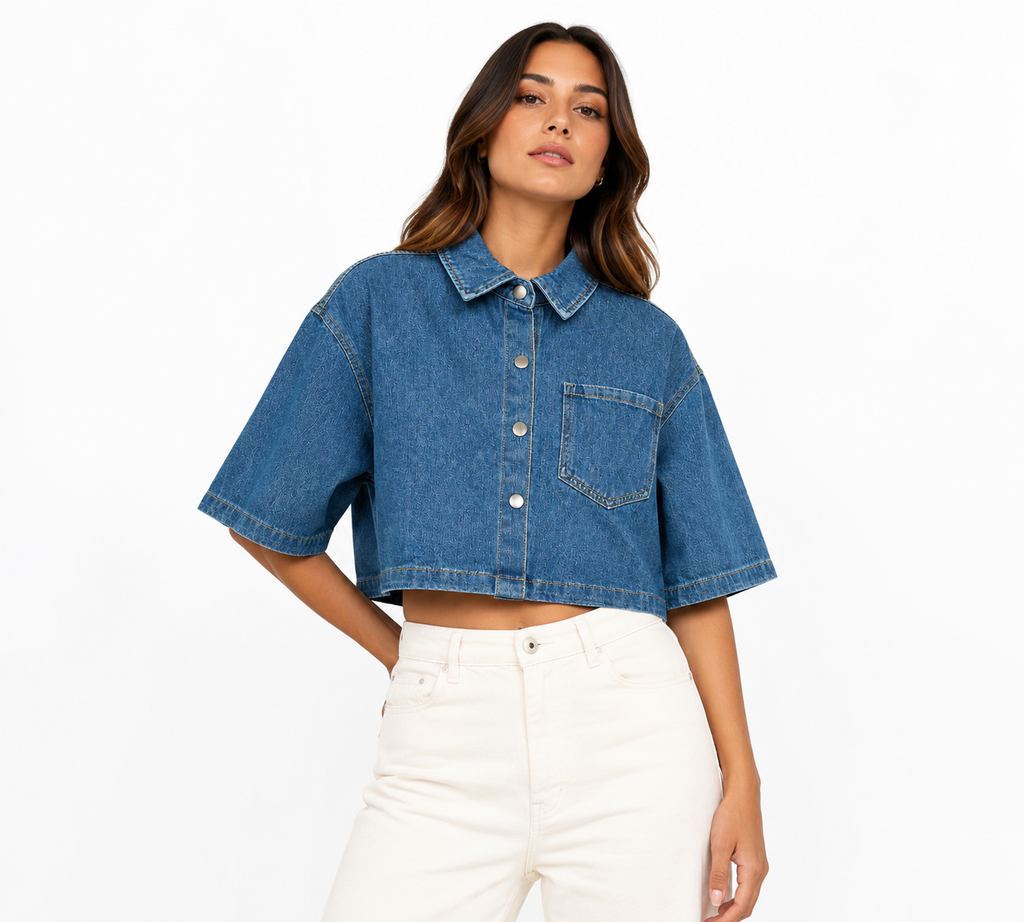 Blusa Denim Urbano