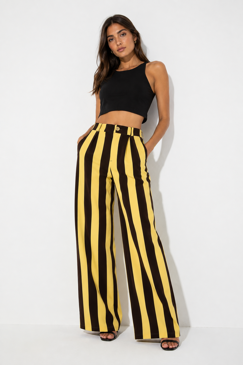 Pantalón Wide Leg Rayas