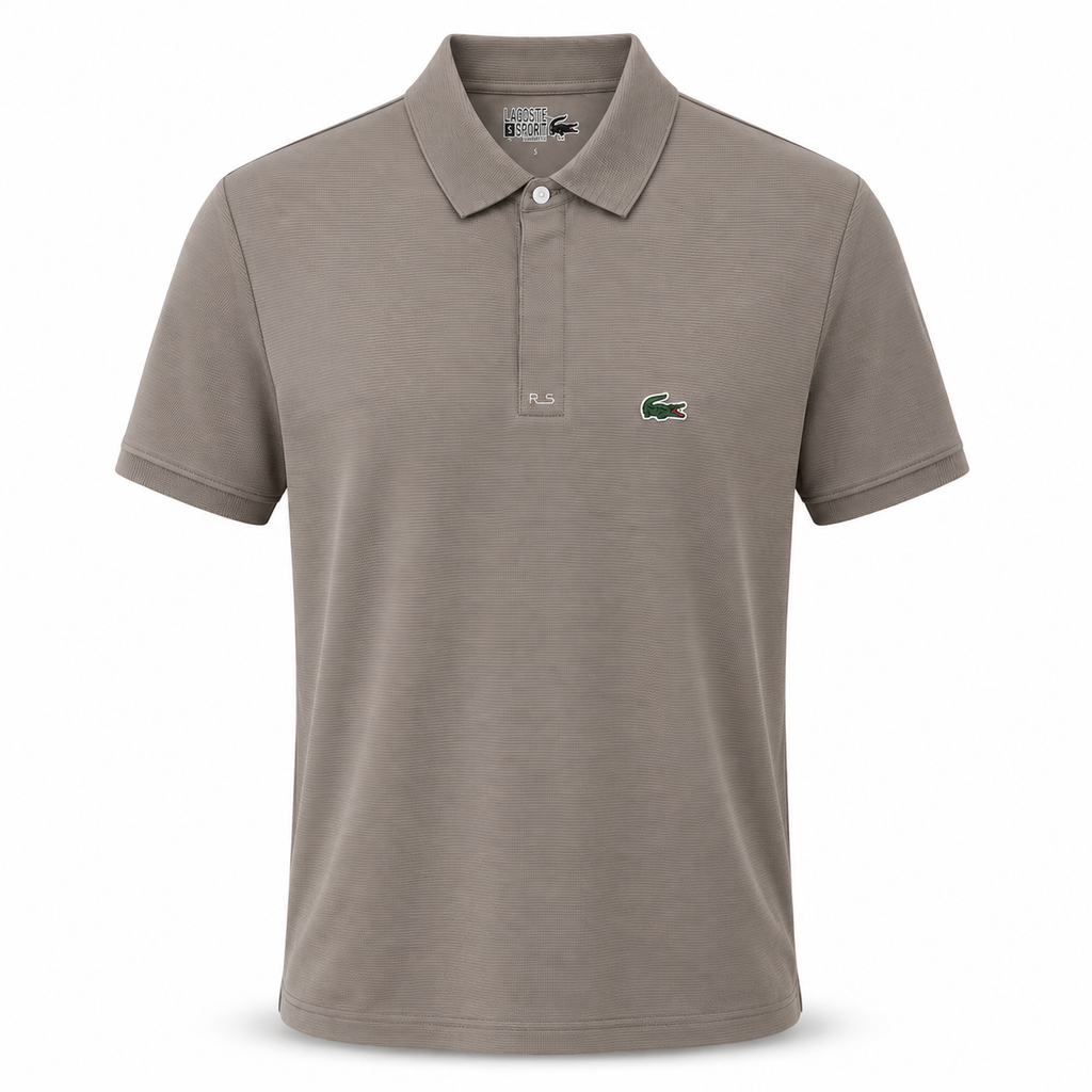 POLO LACOSTE GRIS/CLARO