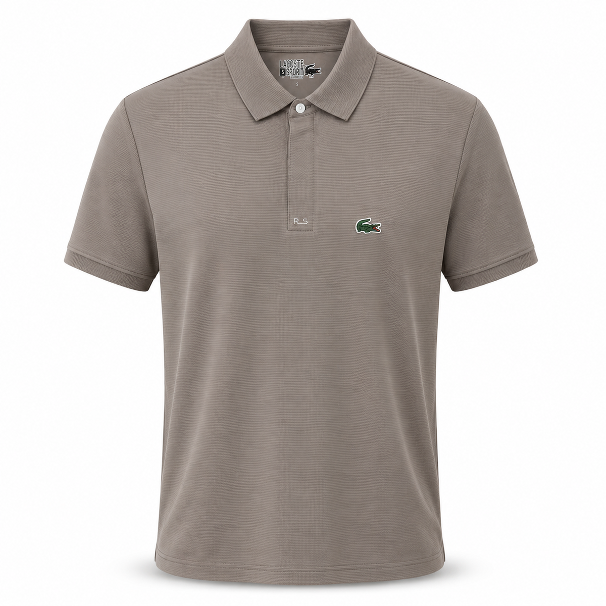POLO LACOSTE GRIS/CLARO