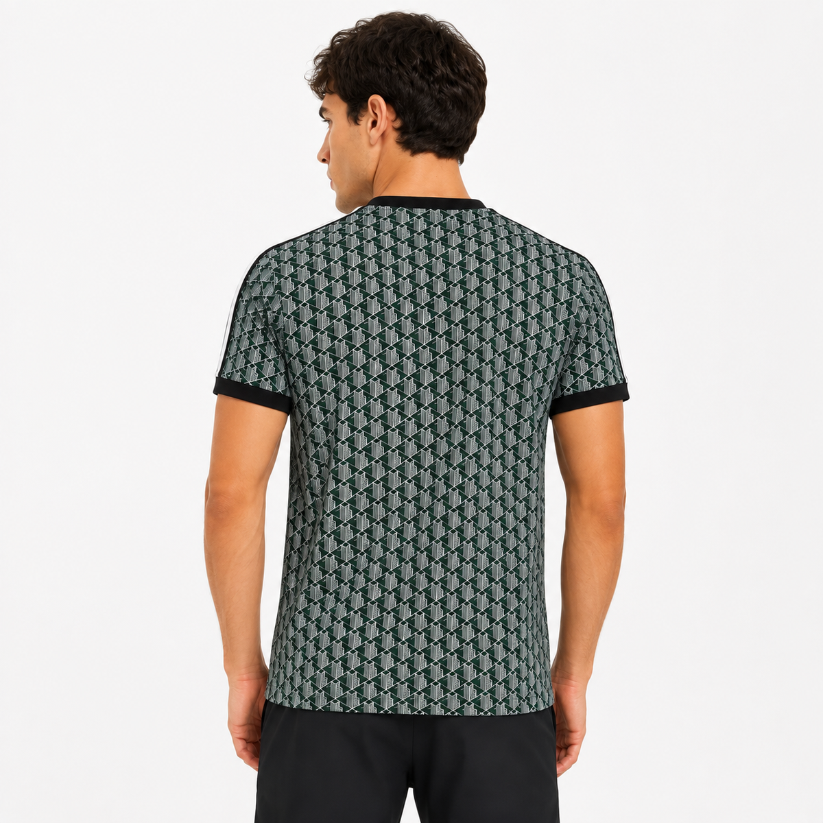 PLAYERA LACOSTE MONOGRAM VERDE