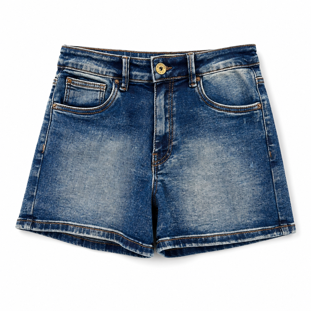 Short Denim Vintage High Waist