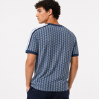 PLAYERA LACOSTE MONOGRAM AZUL
