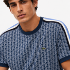 PLAYERA LACOSTE MONOGRAM AZUL